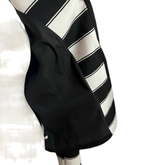 New York & Company Black and White Striped Blazer - Picture 4 of 8